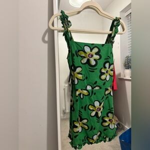 Green Floral Dress